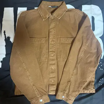 ZARA 데님풍 자켓 브라운 S사이즈 갈색