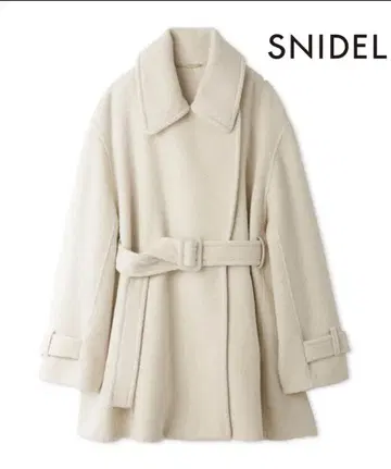 snidel 벨트 포함 미들 기장 코트