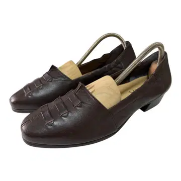 VITA NOVA 야스라기 브라운 천연 가죽 컴포트 슈즈
