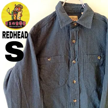 USA 구제 의류 REDHEAD 플란넬 셔츠 S 블루