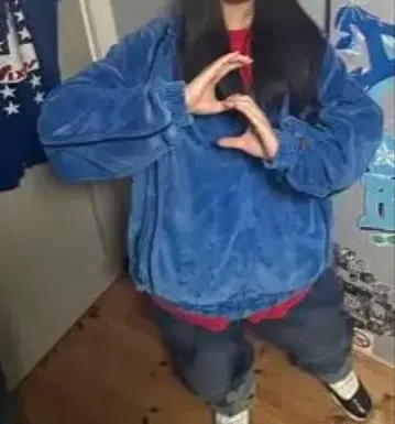 FUBU 벨로아 트랙 자켓 블루 Y2K HIPHOP 00s