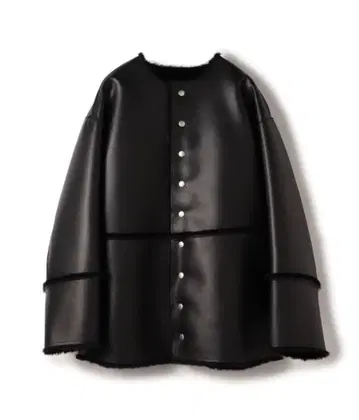 25AW [ MACPHEE ] 페이크 무스탕 리버서블 숏코트