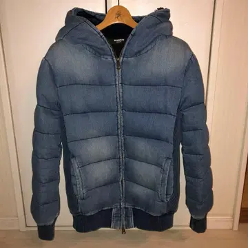 1PIU1UGUALE3 후드 부착 다운 자켓 L 새상품급