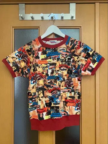 Hysteric Glamour 콜라주 프린트 티셔츠