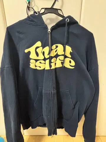 that is life 집업 후드티 네이비