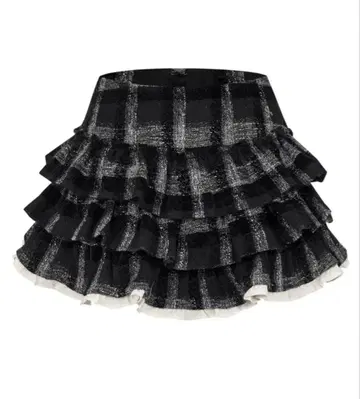 ANDWANG Charm Frill Culotte Mini Skirt