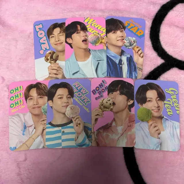 BTS 방탄소년단 배스킨라빈스 포카 및 굿즈 일괄 양도