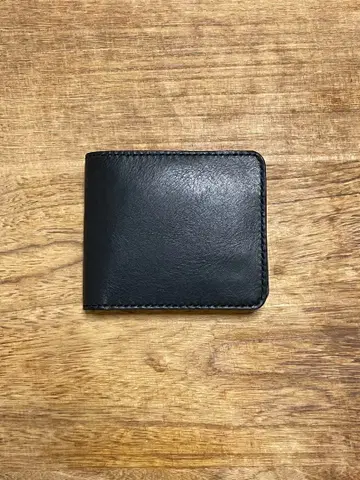 스테디셀러 접이식 지갑 고급 이탈리아 가죽 총 손바느질 경년 변화