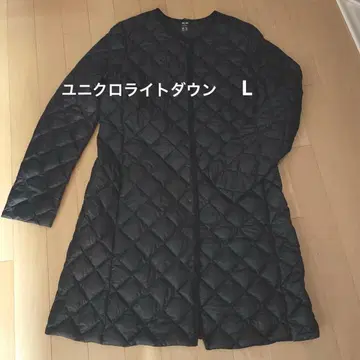 [ 새상품급 ] 유니클로 라이트 다운 컴팩트 코트 블랙 ( L )