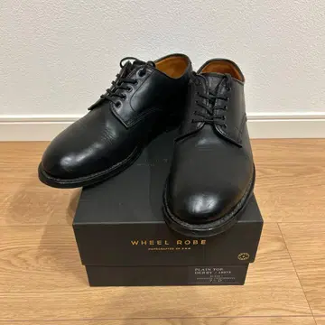 WHEEL ROBE 블랙 프렌치 토우 더비 15075 사이즈 7 1/2