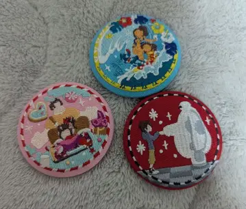 디즈니 자수 캔뱃지 스티치 슈가러쉬 베이맥스