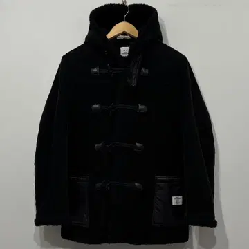 베드윈 코듀로이 가죽 보아 안감 더플 코트 자켓 L 블랙