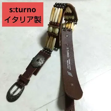 s:turno 벨트 이탈리아제 가죽 앤티크 빈티지 웨스턴