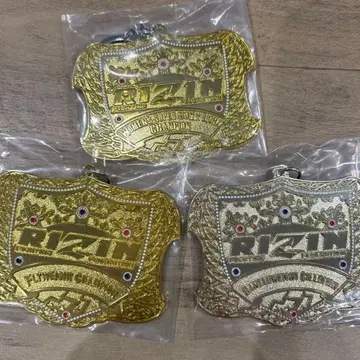 RIZIN 제일복권 D상 챔피온 벨트 메탈 참 세트