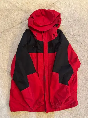 FREAK'S STORE 마운틴 후드티 레드/블랙