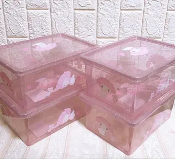 산리오 마이멜로디 딸기 후타츠키 보관 케이스 S 사이즈 4개 세트