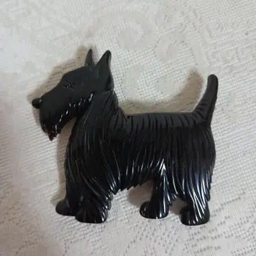 스코티시 테리어 브로치 블랙 컬러