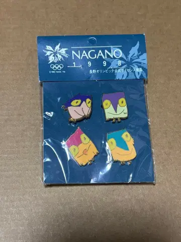 나가노 올림픽 스노우 레츠 핀 배지