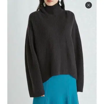 mila owen 야크 울 혼방 양대면 니트탑