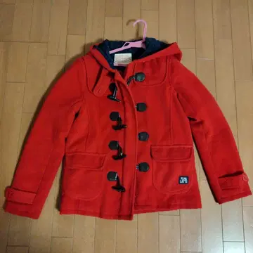 PINK LATTE 더플 코트 레드