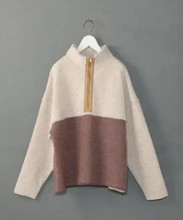 6(ROKU) / 보아 하프 지퍼 풀오버