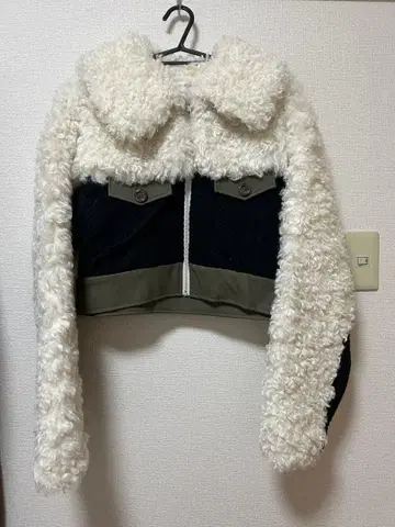 EVRIS 플리스 크롭 자켓