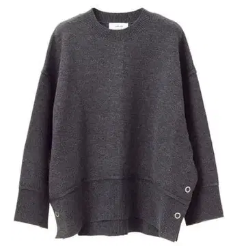 MACHATT 사이드 스냅 니트