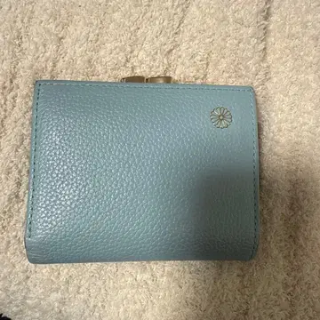 (중고품) 상자 없음 황궁 지갑 이단 접이식 블루