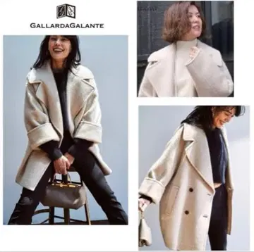 개럴개런트 모헤어 샤기 하프 코트 오버 사이즈