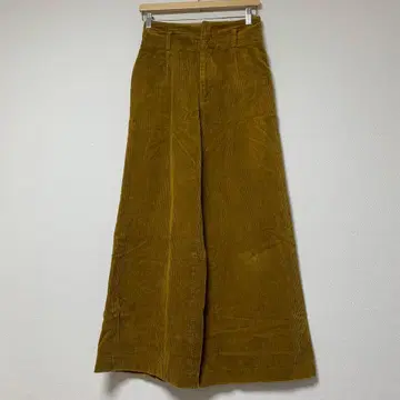 [ MACPHEE ] 맥피 와이드 팬츠 코듀로이 머스타드 무지