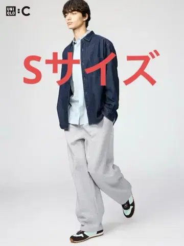 유니클로C 맨투맨 와이드 팬츠 S 사이즈