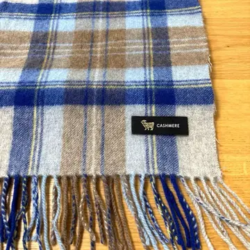 캐시미어 100% 체크 무늬 스톨