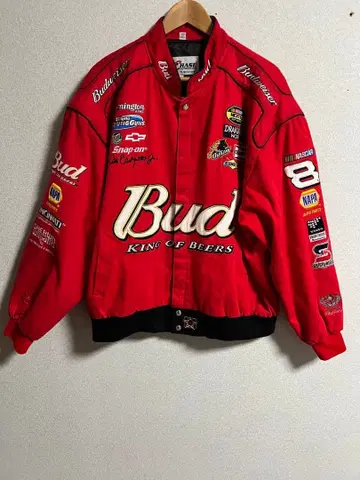 구제 의류 Budweiser NASCAR 자켓 빨간색 2XL