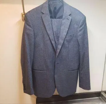 H&M 슬림핏 셋업 블루 그레이