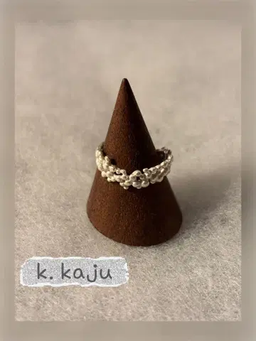 k. kaju 실버 반지 약 13호