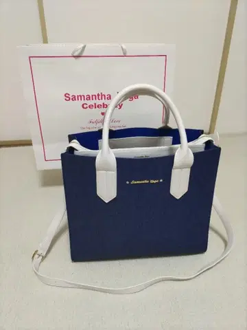 사만사 베가 토트백 네이비(데님)