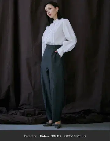 울 블렌드 코쿤 팬츠 블랙