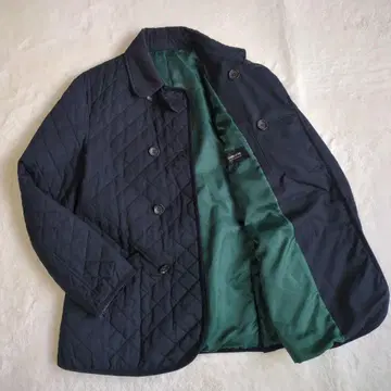 컴시즘 퀼팅 자켓 충전솜 더블 네이비 남성용 비즈니스