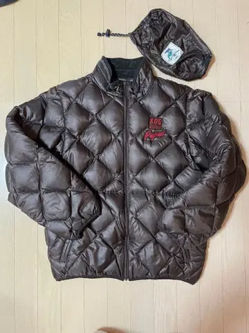 파파스 다크 브라운 퀼팅 다운 자켓