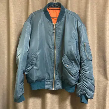 [ USED ] MA-1 DELTA ZIP 네이비 봄버 자켓