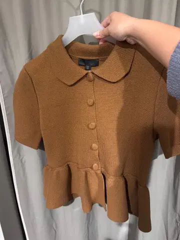 ZARA 페플럼 니트 자켓 택 포함 미사용 새상품