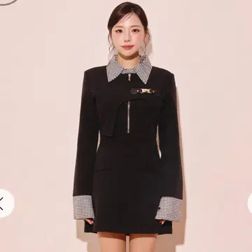 Randy 비대칭 버클 하운드 원피스 S