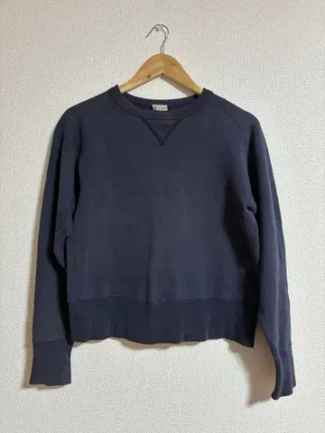 챔피온 챔피온 런택 복각 무지 맨투맨 네이비