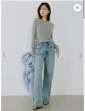 anuans 스트레이트 레그 데님