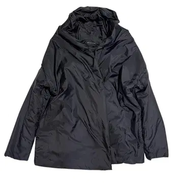 mizuiro ind 코트 드레이프 충전솜 블랙