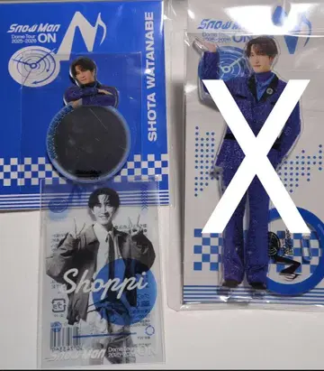 SnowMan Dome Tour ON 클리어 카드 거울 와타나베 쇼타