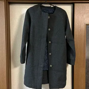 La Stella 다크 그레이 롱 코트 펠리시모 M