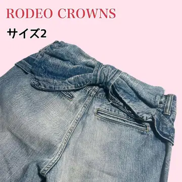 RODEO CROWNS 데미지 데님 리본 포함 M 사이즈 상당