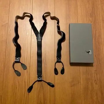 브레텔레 & 브레이스 블랙 화이트 서스펜더