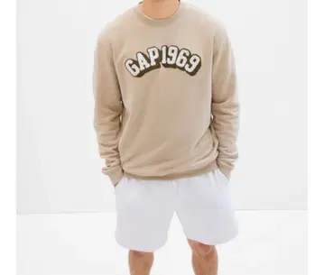 GAP 1969 베이지 맨투맨 속기모